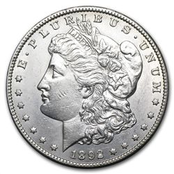 1892-CC Morgan Dollar - Almost Uncirculated-58