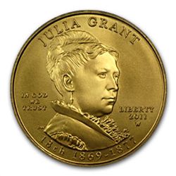 2011-W 1/2 oz Uncirculated Gold Julia Grant PCGS MS-69