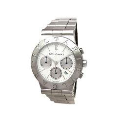 Gents Bvlgari Stainless Steel Diagono Watch.