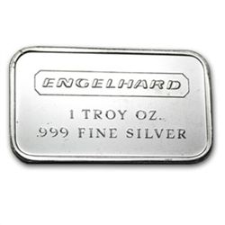 1 oz Engelhard Silver Bar (Wide, No Serial No. / Froste