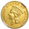 Image 1 : 1855 $3 Gold Princess - AU-50 NGC