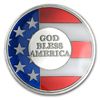 Image 1 : 1 oz God Bless America Enameled Silver Round (w/Box &am