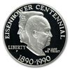 Image 1 : 1990-P Eisenhower Centennial $1 Silver Commem - PR-70 D
