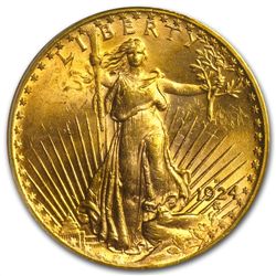 1924-D $20 St. Gaudens Gold Double Eagle - MS-63 PCGS