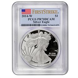 2014-W (Proof) Silver American Eagle PR70 DCAM PCGS Fir