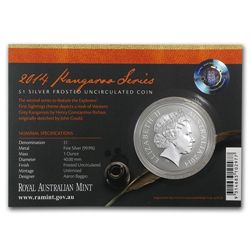 2014 1 oz Australian Silver Kangaroo (In Display Card)