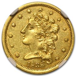 1838 $2.50 Gold Classic Head - AU-50 NGC