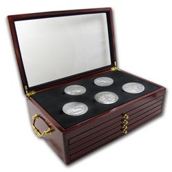 2010 - 2013 5 oz Silver ATB 20-Coin Set in Elegant Disp