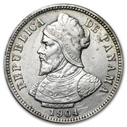 Panama 1904 Silver 10 Centesimos AU Details