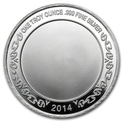 1 oz Be My Valentine Cupid Silver Round (w/ box &amp; c