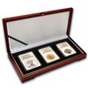 Image 1 : 3-Coin Tri Metal Reverse Proof American Eagle Ann Set P