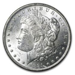 1891-CC Morgan Dollar MS-62 NGC VAM-3 Spitting Eagle To