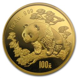 1997 1 oz Gold Chinese Panda MS-68 PCGS - Large Date