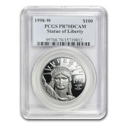 1998-W 4-Coin Platinum American Eagle PR-70 PCGS Regist