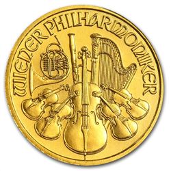 1999 1/10 oz Gold Philharmonic Gem Unc PCGS (World Trad