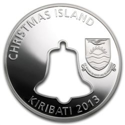 Republic of Kiribati 2013 2 oz Proof Silver Christmas B