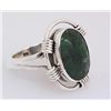 Image 2 : EMERALD BERYL 28.97CTW UNIQUE DESIGN SILVER RING