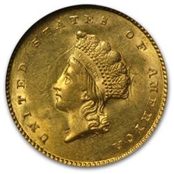 $1 Indian Head Gold - Type 2 - MS-63 NGC or PCGS