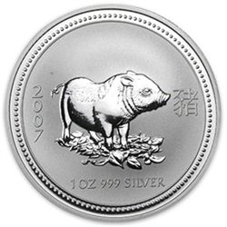 2007 1 oz Silver Lunar Year of the Pig (Series I)