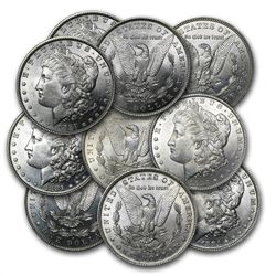 Morgan Dollar - 5-Coin Mintmark Set - Brilliant Uncircu