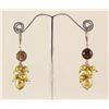 Image 1 : Pearl and Bead 50.20ctw Silver Dangling Earring