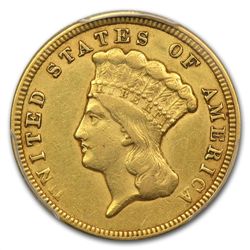 1856 $3 Gold Princess - XF-45 PCGS