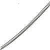 Image 1 : Classic Round Snake Sterling Silver Necklace - 24 in.
