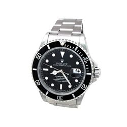 Rolex Stainless Steel Oyster Perpetual Submariner Watch