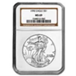 1990 Silver American Eagle (NGC MS-69)