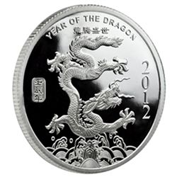 1 oz Year of the Dragon Silver Round .999 Fine