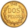 Image 1 : Mexico 1945 2 Pesos Gold Coin MS-68 PCGS