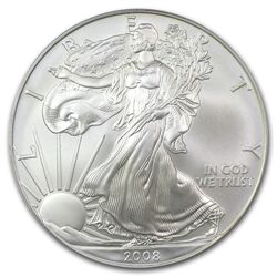 2008-W Burnished Silver American Eagle MS-69 PCGS (FS)