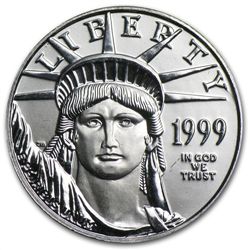1999 1/4 oz Platinum American Eagle - Brilliant Uncircu