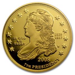 2008-W 1/2 oz Proof Gold Jackson's Liberty PR-69 DCAM P