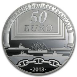 2013 5 oz Silver Proof Great French Ships - La Gloire