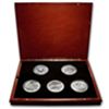 Image 1 : 2010 5 oz Silver BU ATB 5-Coin Set in Elegant Display B