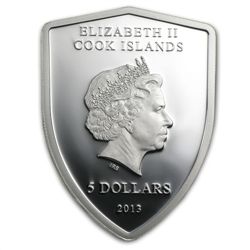 Cook Islands 2013 Silver $5 Ferrari "Shield" Coin