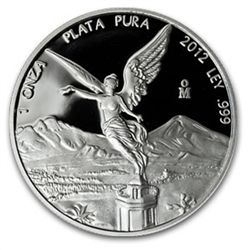 2012 1 oz Silver Mexican Libertad Proof - In Capsule