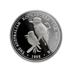 1998 1 oz Proof Silver Australian Kookaburra