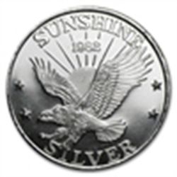 1 oz Sunshine Mining Silver Round .999 Fine