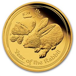 2011 1/4 oz Proof Gold Lunar Year of the Rabbit (Series