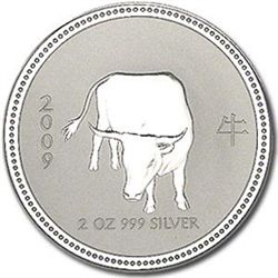 2009 2 oz Silver Lunar Year of the Ox (Series I) - Key