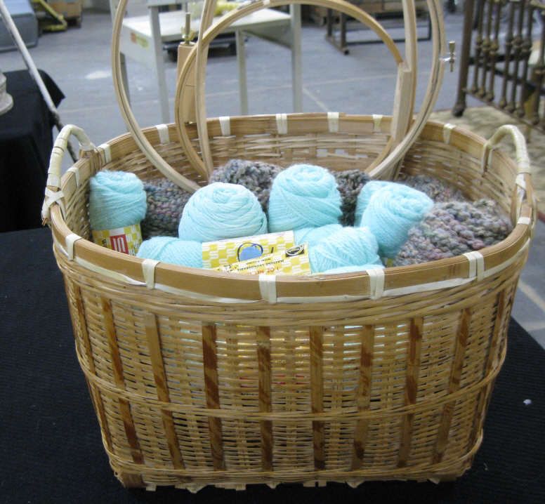 Large Basket Full of Yarn