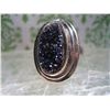 Image 1 : PURPLE QUARTZ DRUZY .925 STERLING SILVER RING SIZE 8 JEWELRY