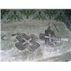 Image 2 : STERLING SILVER .925 CROSS EARRINGS