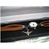 Image 2 : ARTISAN TEXAS LONGHORN WATCH STERLING SILVER CHARM LEATHER CORD BAND
