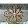 Image 1 : VINTAGE " WINARD " 12KT GOLD FILLED & PEARL PIN / BROOCH * HALLMARKED