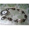 Image 3 : GENEVA QUARTZ WATCH WITH POLISHED STONES