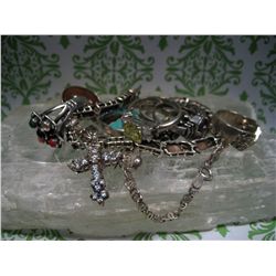 LOT OF SCRAP SILVER STERLING SILVER TW. 45.9 GRAMS