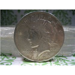 1924-P SILVER PEACE DOLLAR 90% SILVER